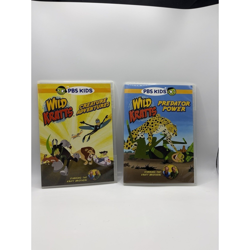 Wild Kratts DVD Lot Creature Adventures Predator Power PBS Kids 3 Disc